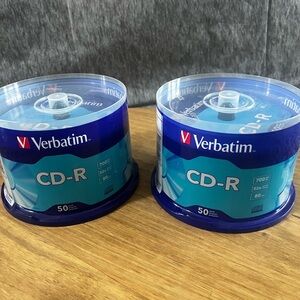 NEW Verbatim CD-R 50 Pack Lot of 2